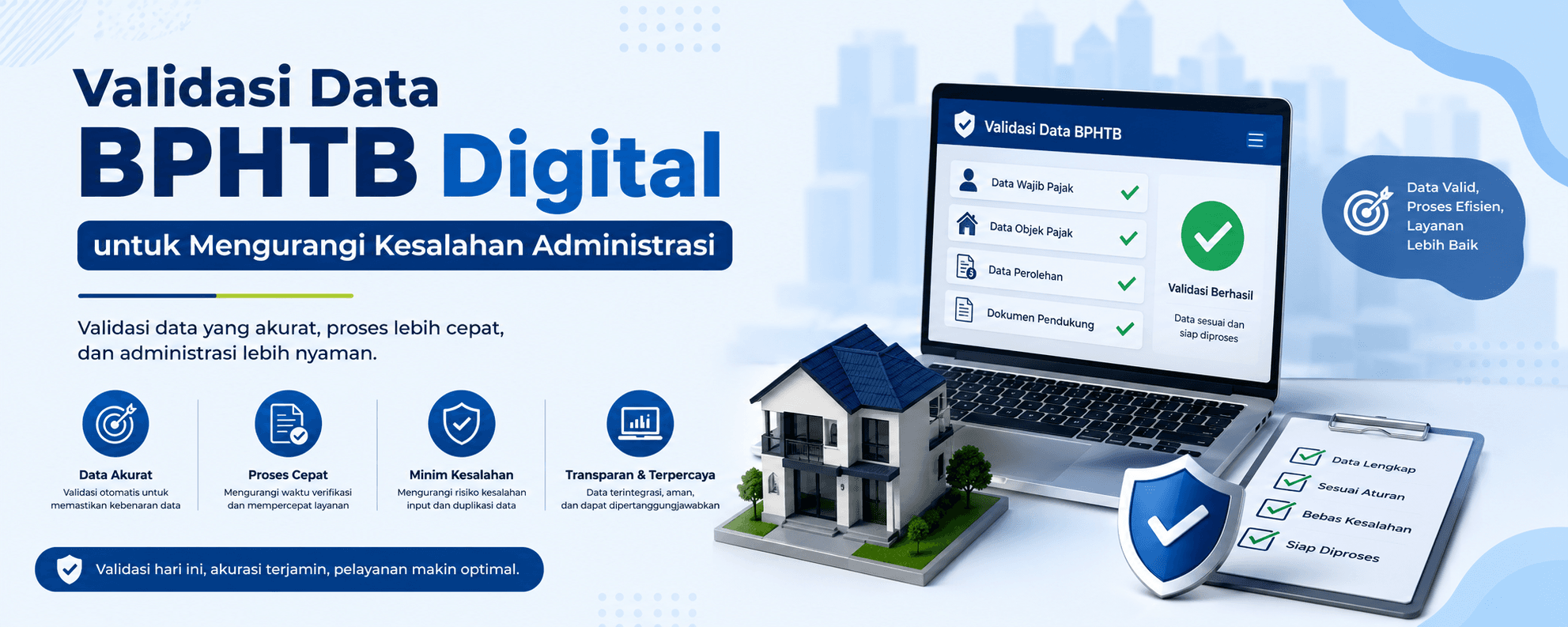 Validasi Data BPHTB Digital untuk Mengurangi Kesalahan Administrasi
