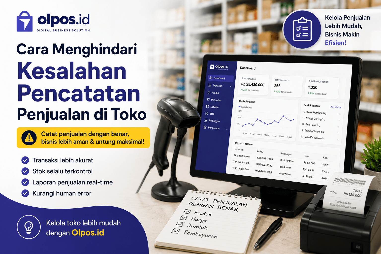 Cara Menghindari Kesalahan Pencatatan Penjualan di Toko