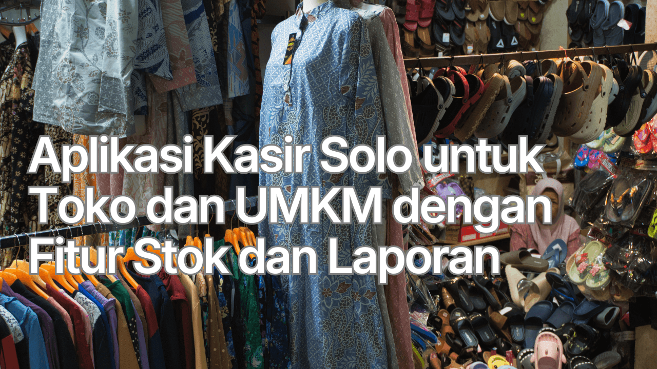 Aplikasi Kasir Solo untuk Toko dan UMKM dengan Fitur Stok dan Laporan