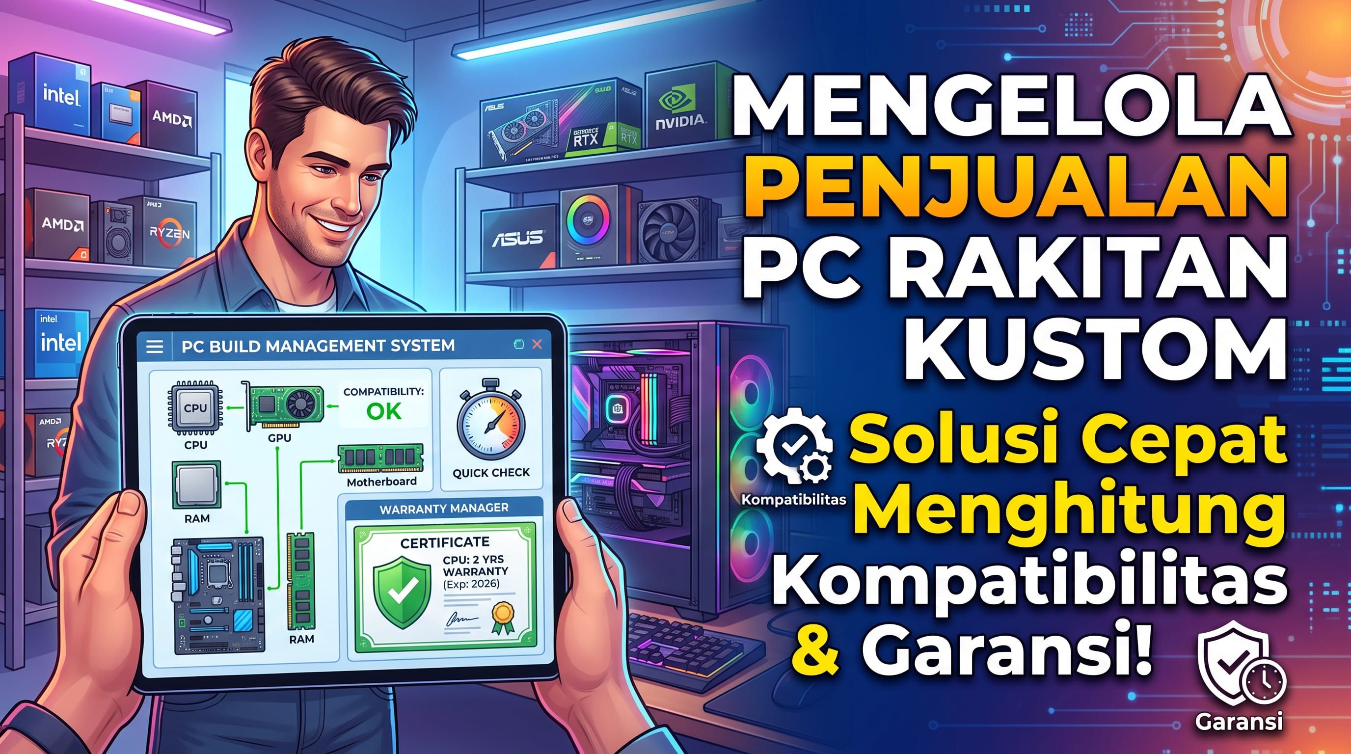 Mengelola Penjualan PC Rakitan Kustom: Solusi Cepat Menghitung Kompatibilitas dan Garansi