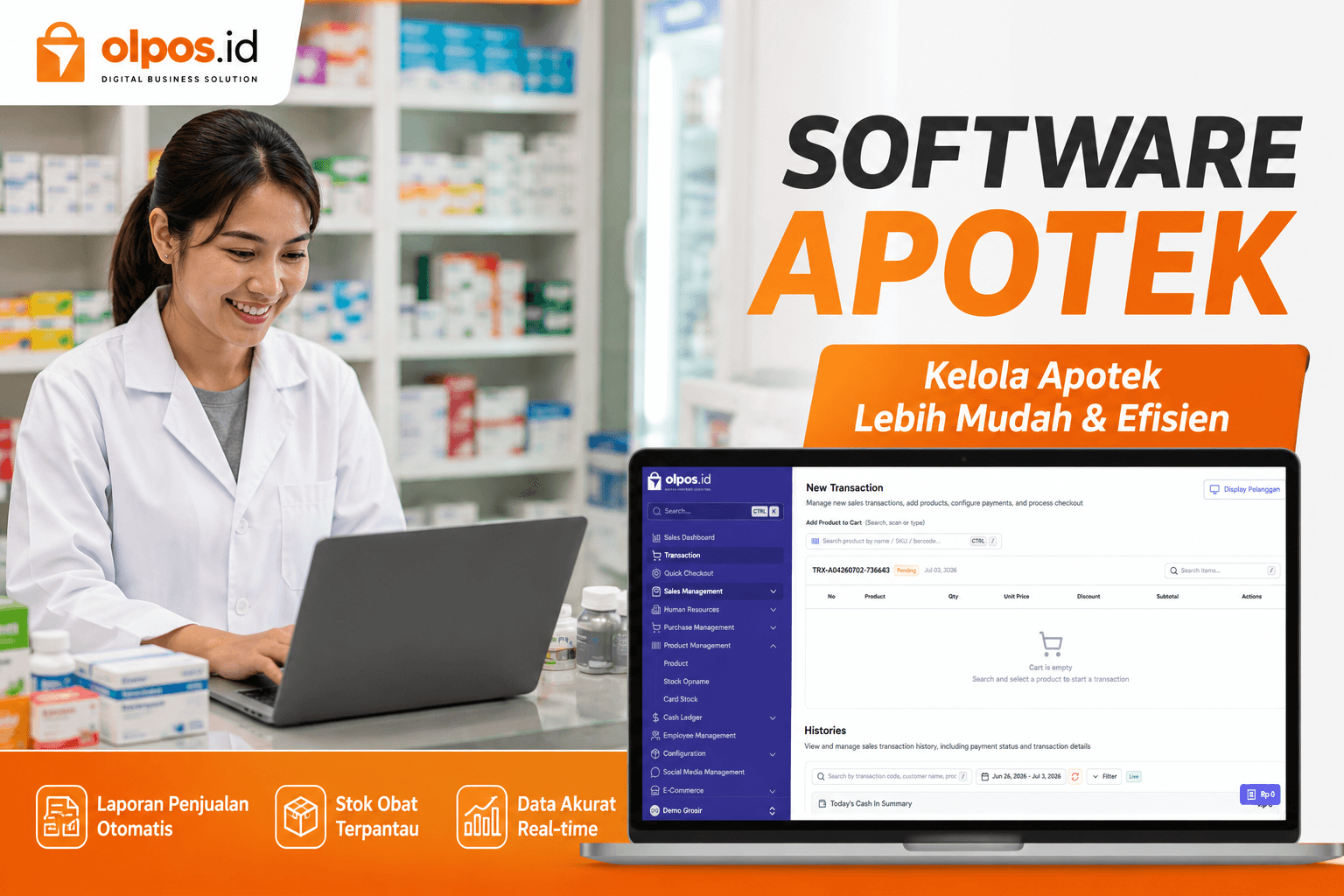 Software Apotek untuk Laporan Penjualan Otomatis: Kelola Bisnis Apotek Lebih Cepat dan Akurat