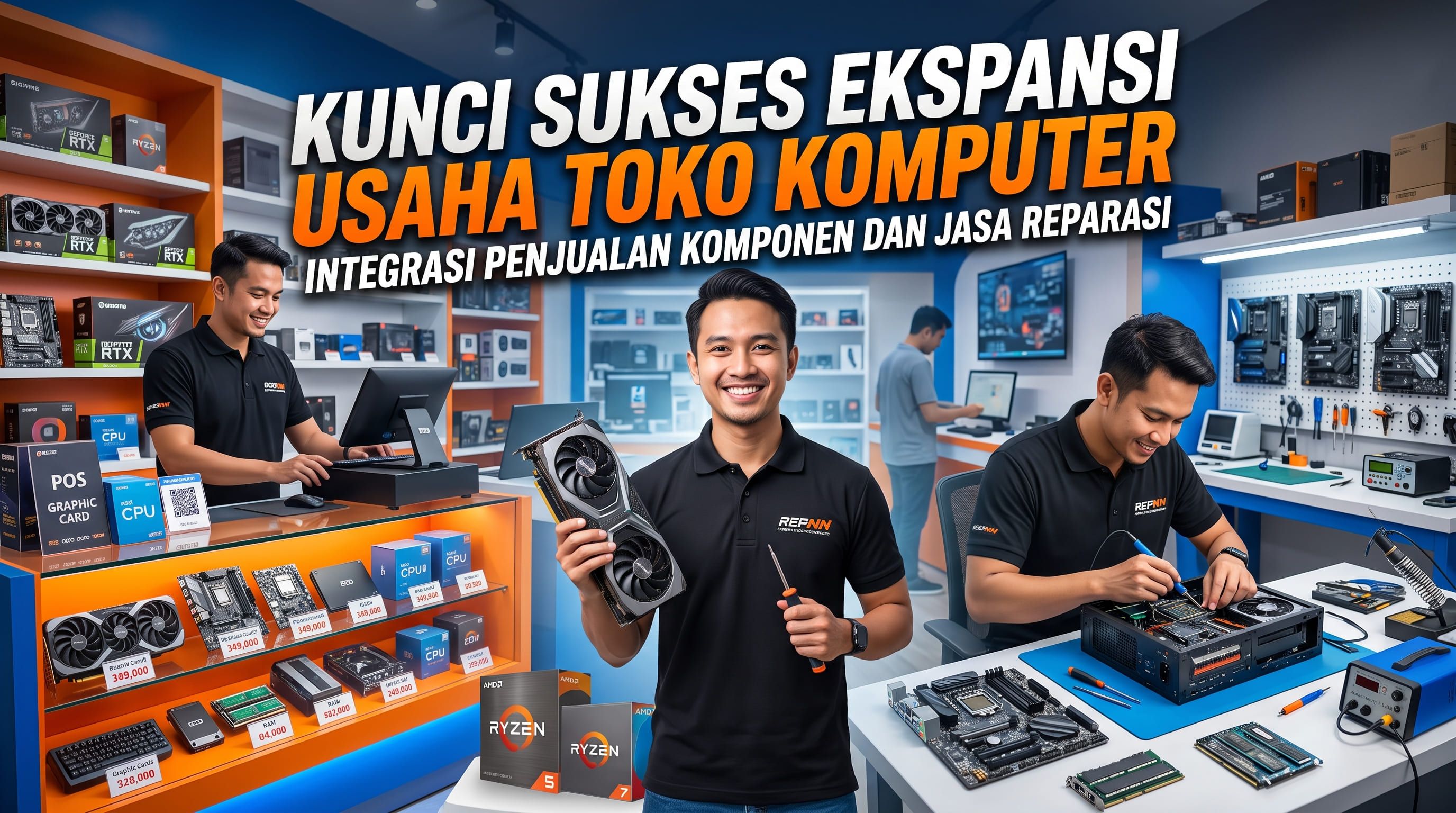 Kunci Sukses Ekspansi Usaha Toko Komputer: Integrasi Penjualan Komponen dan Jasa Reparasi
